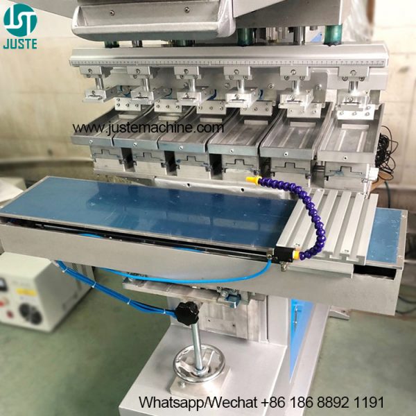 6 Color Pad Printing Machine ink tray tampo Printers with shuttle 2