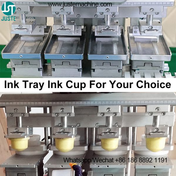 6 Color Pad Printing Machine ink tray tampo Printers with shuttle 4