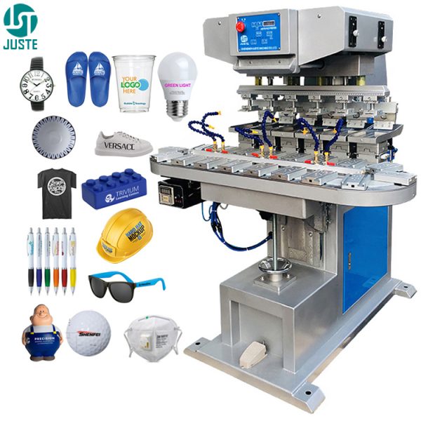 Εκτυπωτές ταμπό μηχανής εκτύπωσης 6 έγχρωμων μαξιλαριών με δίσκο μελανιού 18 Jig conveyor 1