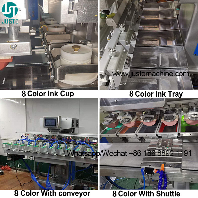 Mesin Cetak Pad Printer 8 Warna Tampo Print Dengan Conveyor 4
