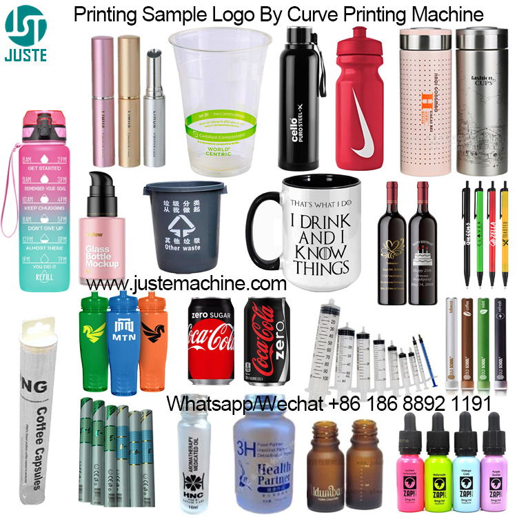 Cup Silk Screen Printing Machine Plastic Round Glass Bottle Rotary Cylindrical 1 Color Print Machines - Shenzhen Juste Machine Co., Ltd. - Pad Screen Printing