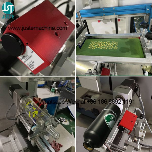 Μηχανή εκτύπωσης μεταξωτών κυπελλών χαρτιού Πλαστική στρογγυλή φιάλη 4 6 Μηχανές εκτύπωσης με αισθητήρα χρώματος 7