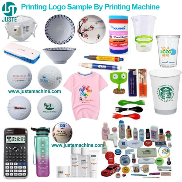 パッドプリンターマシンによるロゴサンプルの印刷