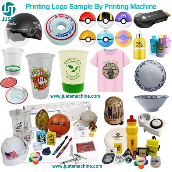Printing logo sample by pad printing machines